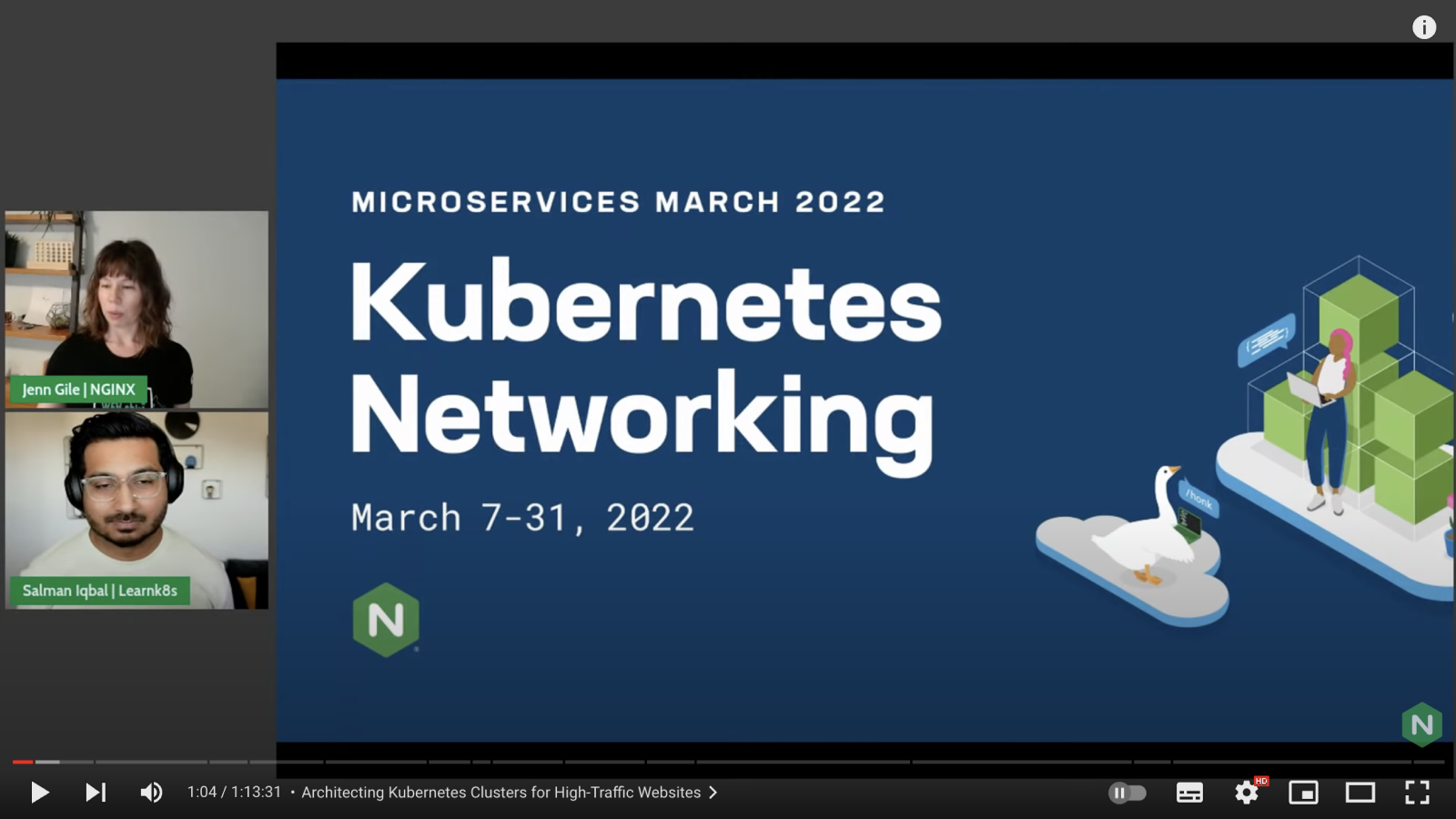 Kubernetes networking series with NGINX and Learnk8s